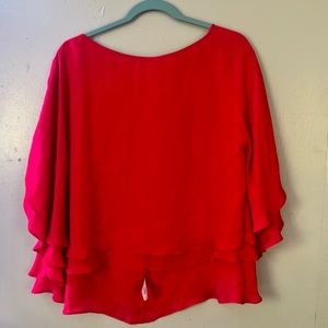 Alice & Olivia Red Blouse Size XSmall